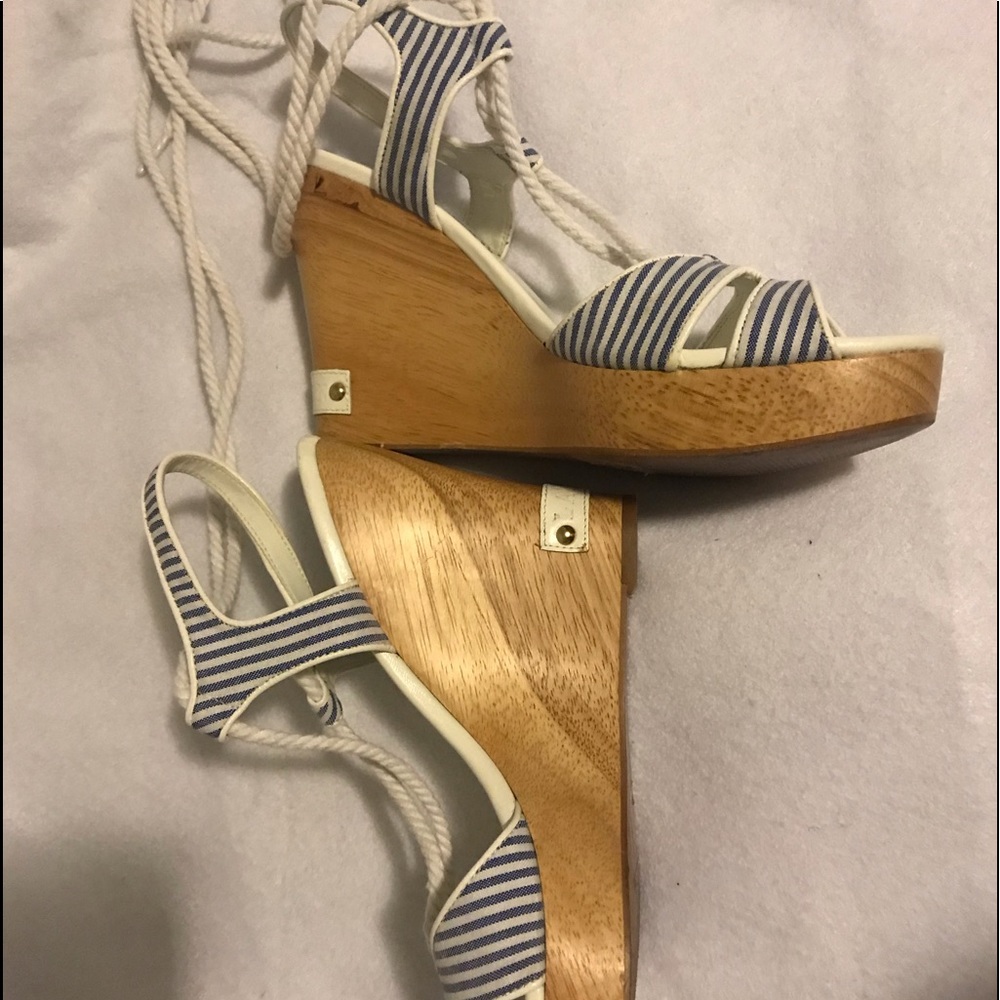 One once, platform sandals.